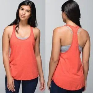 LULULEMON 105 F Singlet Tank Orange Size Medium